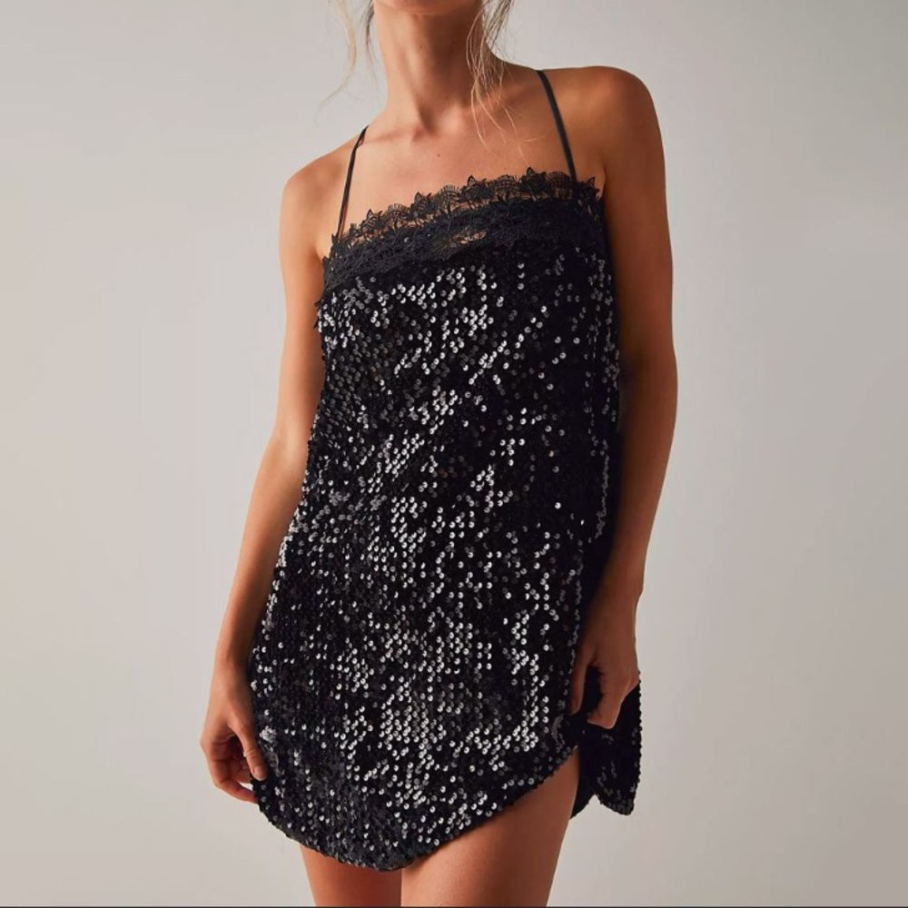 That girl free people sequin dress